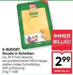 Maximarkt S-BUDGET Gouda in Scheiben Angebot