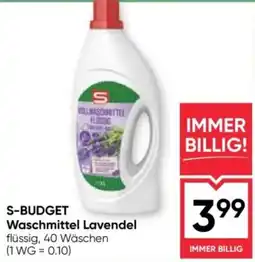 Maximarkt S-BUDGET Waschmittel Lavendel Angebot