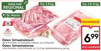 Maximarkt Österr. Schweinebauch Angebot