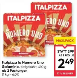 Maximarkt Italpizza la Numero Uno Salamino Angebot