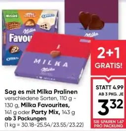 Maximarkt Sag es mit Milka Pralinen Angebot