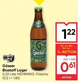 Maximarkt Gösser Biostoff Lager Angebot
