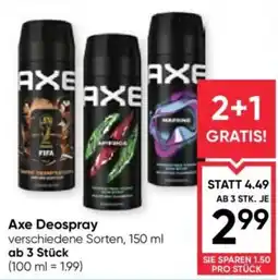Maximarkt Axe Deospray Angebot