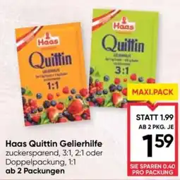 Maximarkt Haas Quittin Gelierhilfe Angebot