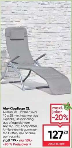 Maximarkt Alu-Kippliege XL Angebot