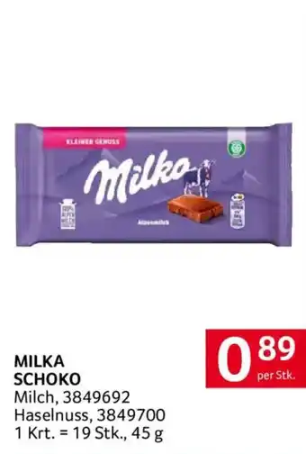 Milka schoko milch