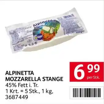 Transgourmet Alpinetta mozzarella stange Angebot
