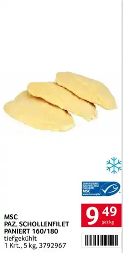 Transgourmet Msc paz. schollenfilet paniert 160/180 Angebot