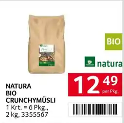 Transgourmet Natura bio crunchymüsli Angebot