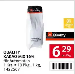 Transgourmet Quality kakao mix 16% für automaten Angebot