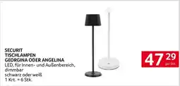 Transgourmet Securit tischlampen georgina oder angelina Angebot
