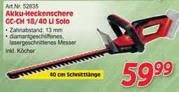 Zgonc Akku-Heckenschere GC-CH 18/40 Li Solo Angebot