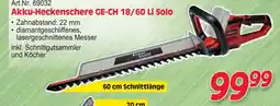 Zgonc Akku-Heckenschere GE-CH 18/60 Li Solo Angebot