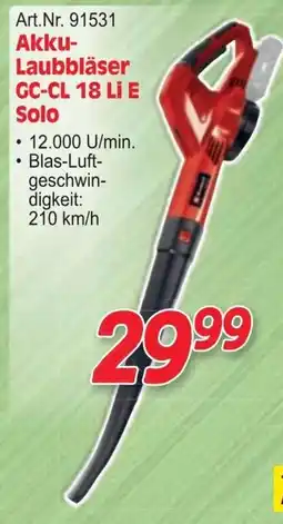 Zgonc Akku- Laubbläser GC-CL 18 LI E Solo Angebot