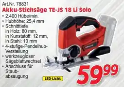 Zgonc Akku-Stichsäge TE-JS 18 Li Solo Angebot