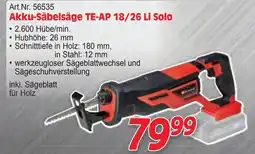 Zgonc Akku-Säbelsäge TE-AP 18/26 Li Solo Angebot