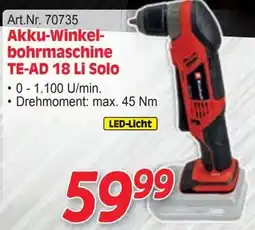 Zgonc Akku-Winkel- bohrmaschine TE-AD 18 Li Solo Angebot