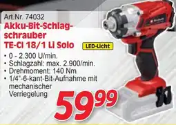Zgonc Akku-Bit-Schlag- schrauber TE-CI 18/1 Li Solo Angebot