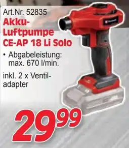 Zgonc Akku- Luftpumpe CE-AP 18 Li Solo Angebot