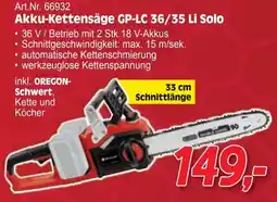 Zgonc Akku-Kettensäge GP-LC 36/35 Li Solo Angebot
