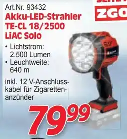 Zgonc Akku-LED-Strahler TE-CL 18/2500 LIAC Solo Angebot