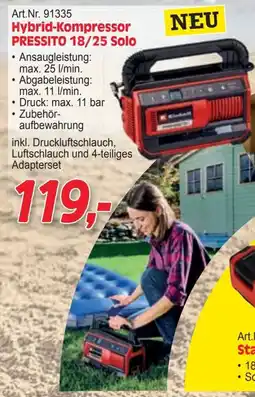 Zgonc Hybrid-Kompressor PRESSITO 18/25 Solo Angebot