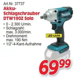 Zgonc Akku- Schlagschrauber DTW190Z Solo Angebot