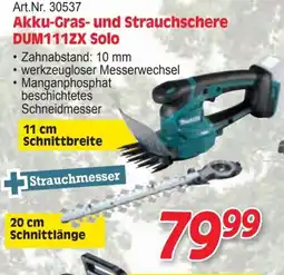Zgonc Akku-Gras- und Strauchschere DUM111ZX Solo Angebot