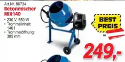 Zgonc Betonmischer MIX140 Angebot
