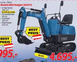 Zgonc Benzin-Mini-Bagger EXC815 Angebot