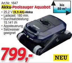 Zgonc Akku-Poolsauger Aquabot Angebot