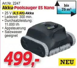 Zgonc Akku-Poolsauger ES Nano Angebot