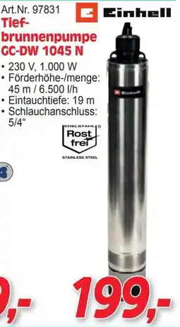 Zgonc Tief- brunnenpumpe GC-DW 1045 N Angebot