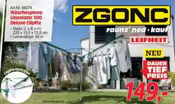 Zgonc Wäschespinne Linomatic 500 Deluxe ClipFix Angebot