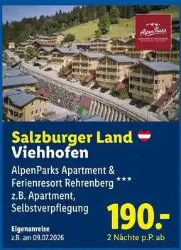 Lidl Reisen Salzburger Land Viehhofen Angebot