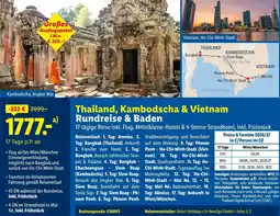 Lidl Reisen Thailand, Kambodscha & Vietnam Rundreise & Baden Angebot