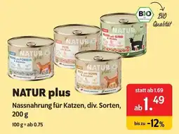Das Futterhaus Natur plus Angebot