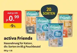 Das Futterhaus activa Friends Angebot