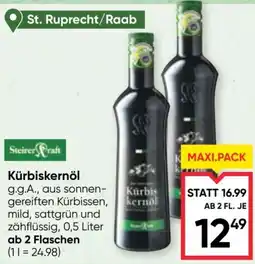Maximarkt Kürbiskernöl Angebot