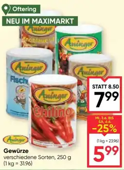 Maximarkt Gewürze Angebot