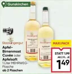 Maximarkt Apfel- Birnenmost Cuvée oder Apfelsaft Angebot