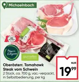 Maximarkt Oberösterr. Tomahawk Steak vom Schwein Angebot