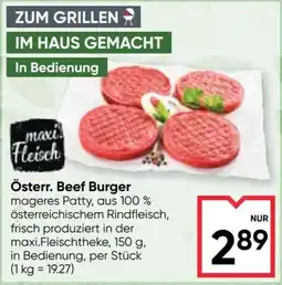 Maximarkt Österr. Beef Burger Angebot