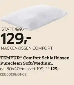 XXXLutz Tempurⓡ comfort schlafkissen pureclean soft/medium Angebot