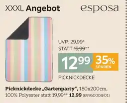 XXXLutz Picknickdecke gartenparty Angebot