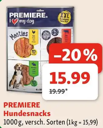Fressnapf Premiere hundesnacks Angebot