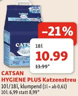 Fressnapf Catsan hygiene plus katzenstreu Angebot