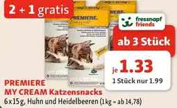 Fressnapf Premiere my cream katzensnacks Angebot