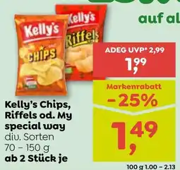 ADEG Kelly's Chips, Riffels od. My special way Angebot