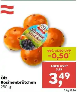 ADEG Ölz Rosinenbrötchen Angebot